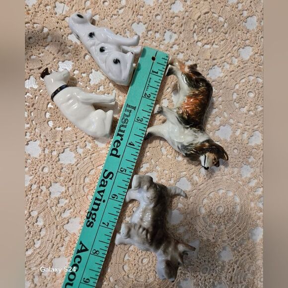 Vintage Ceramic Dalmatian Puppy Dogs Figurines Lot Of 3 Glazed Porcelain Japan - Picture 4 of 12